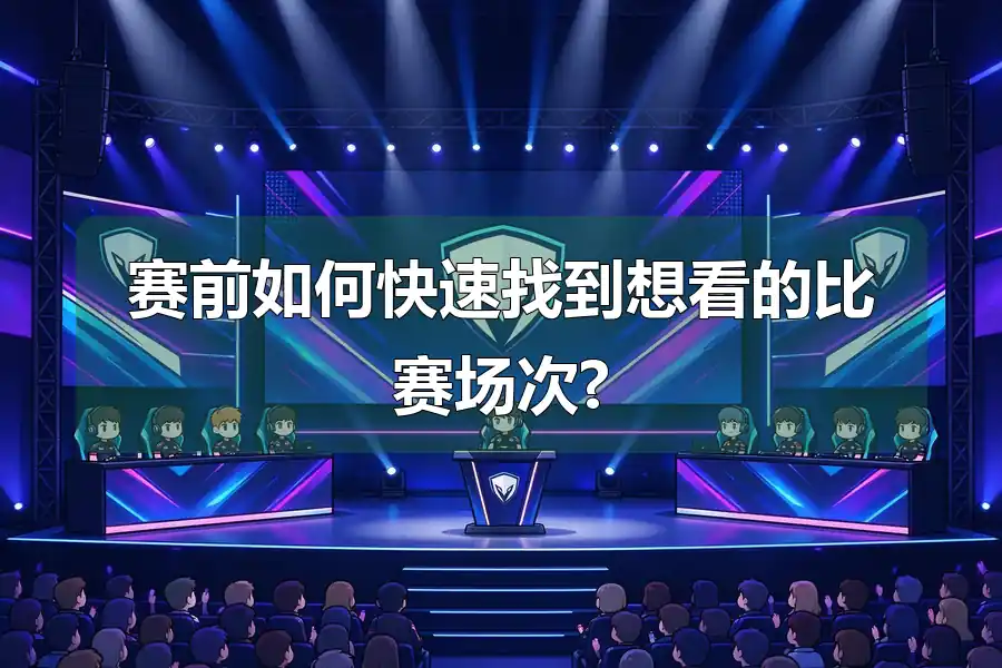 赛前如何快速找到想看的比赛场次?
